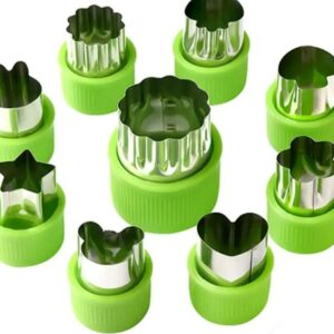 Set de cortadores para frutas y verduras (9 und)