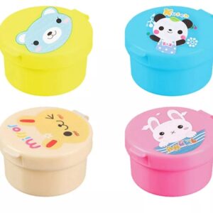 set de mini contenedores para salsas circular