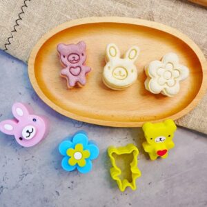 Set de cortadores de Sandwich (3 unidades - osito conejo y flor )