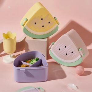 Pote de 3 divisiones diseño  sandia - colores variados