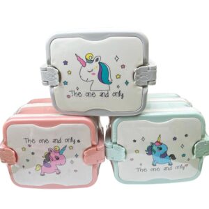 Pote 2 niveles  unicornio - disponible en 3 colores