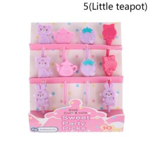 Set de mini palillitos (10 piezas ) fiesta rosada de te 💞☕️